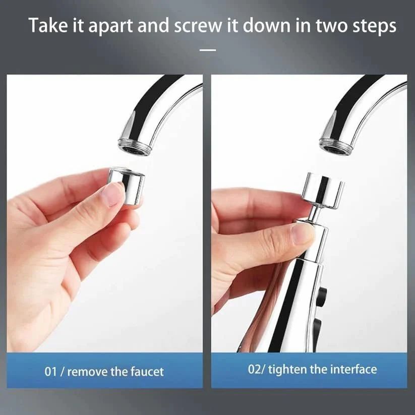 Stainless Steel 360 Degree Movable Faucet Aerator