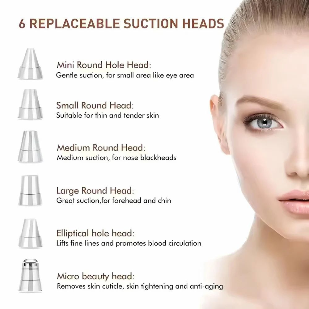 6 In 1 Derma Suction Electric Blackhead Remover