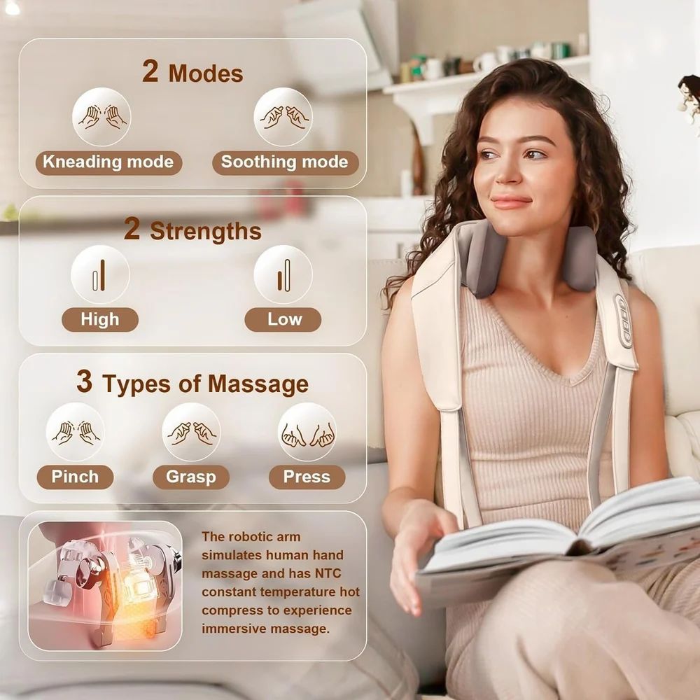 Plastic Back Neck Shoulder Massager Big