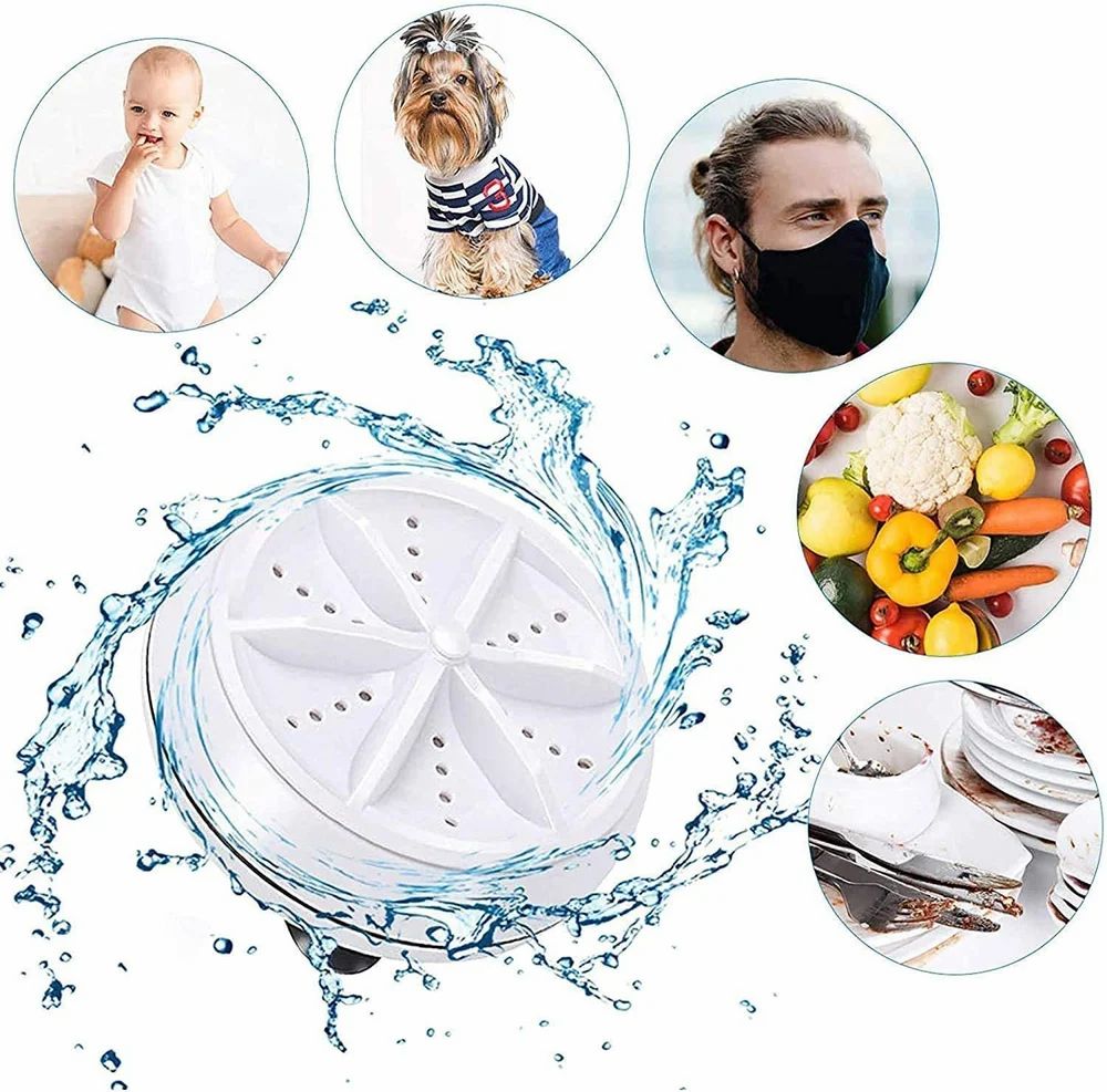 Automatic Mini Turbine Washing Machine Portable Cloth Washing Machine, Capacity: Not Mentioned