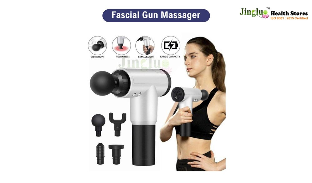 Plastic Black Fascial Gun Massager for Trigger Point Release