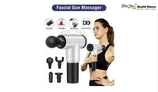 Plastic Black Fascial Gun Massager for Trigger Point Release