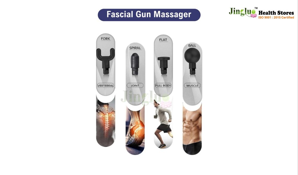 Plastic Black Fascial Gun Massager for Trigger Point Release