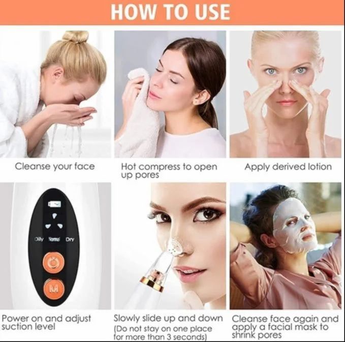 6 In 1 Derma Suction Electric Blackhead Remover