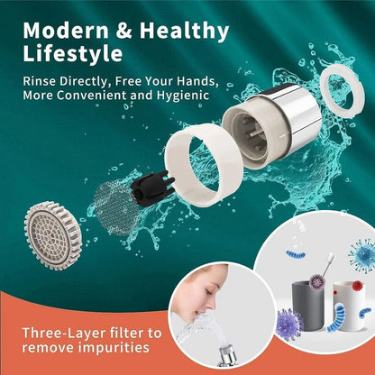 Stainless Steel 360 Degree Movable Faucet Aerator