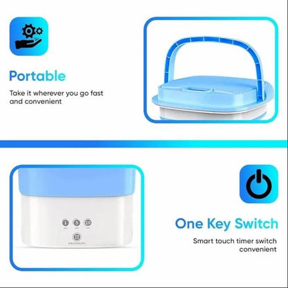Blue Mini Foldable Washing Machine