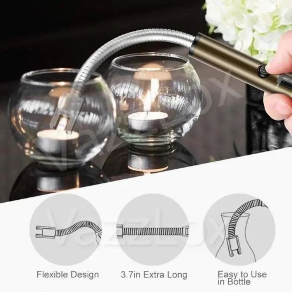 15 cm Usb Rechargeable Electric Gas Kitchen Lighter